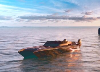 Este é o Superfast 46 e tem velocidade máxima de mais de 80 nós