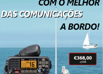 IC-M330GE Transcetor de VHF com DSC Classe D com GPS